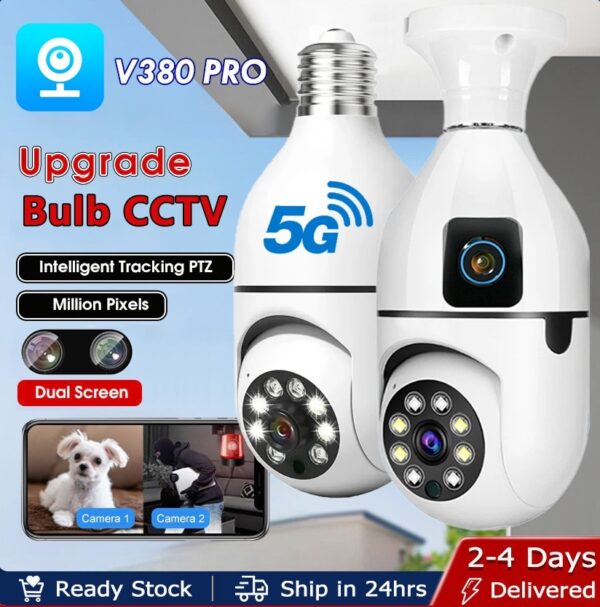 V380 Pro Bulb Rotating CCTV Camera - Image 2