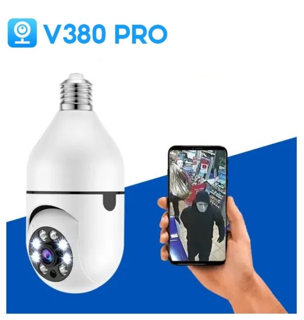 V380 Pro Bulb Rotating CCTV Camera - Image 3